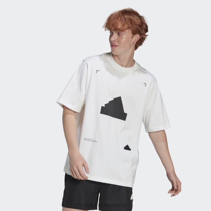 Adidas tricou supradimensionat alb adidas bărbați alb 2JBN20202