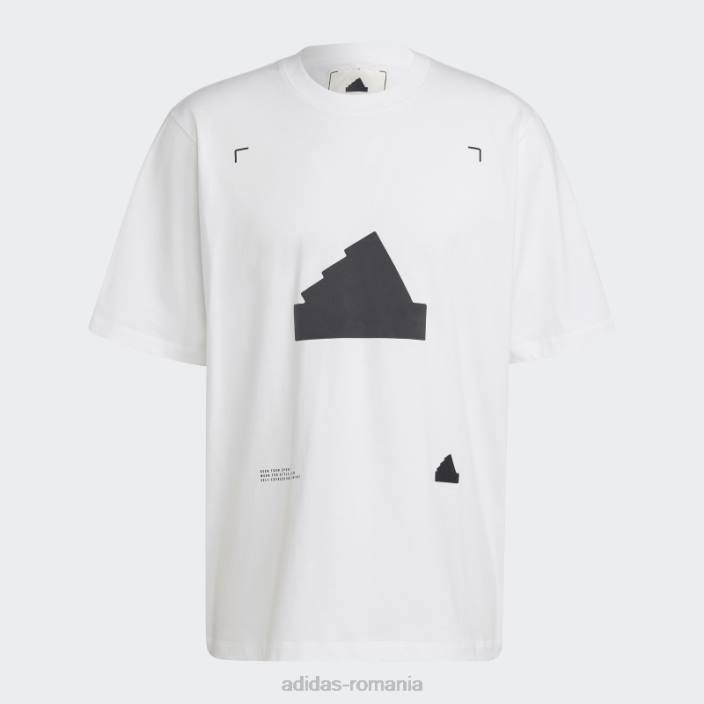 Adidas tricou supradimensionat alb adidas bărbați alb 2JBN20202
