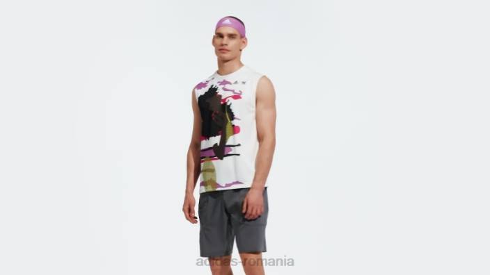 Adidas tricou tenis new york fără mâneci (gen neutru) alb bărbați alb 2JBN20480