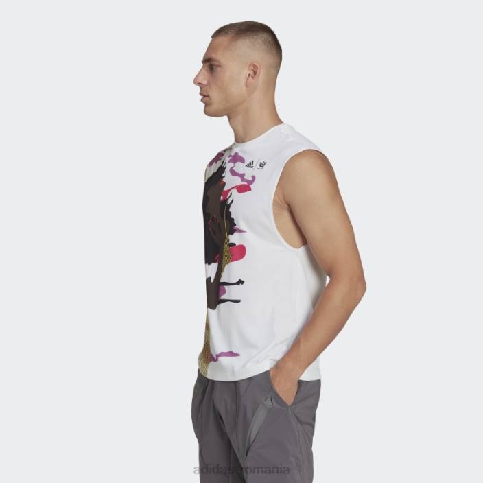 Adidas tricou tenis new york fără mâneci (gen neutru) alb bărbați alb 2JBN20480