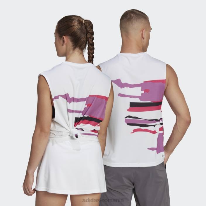 Adidas tricou tenis new york fără mâneci (gen neutru) alb bărbați alb 2JBN20480