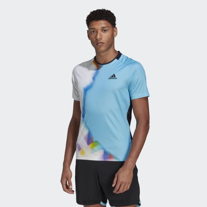 Adidas tricou tenis wc alb bărbați alb/cian 2JBN20198