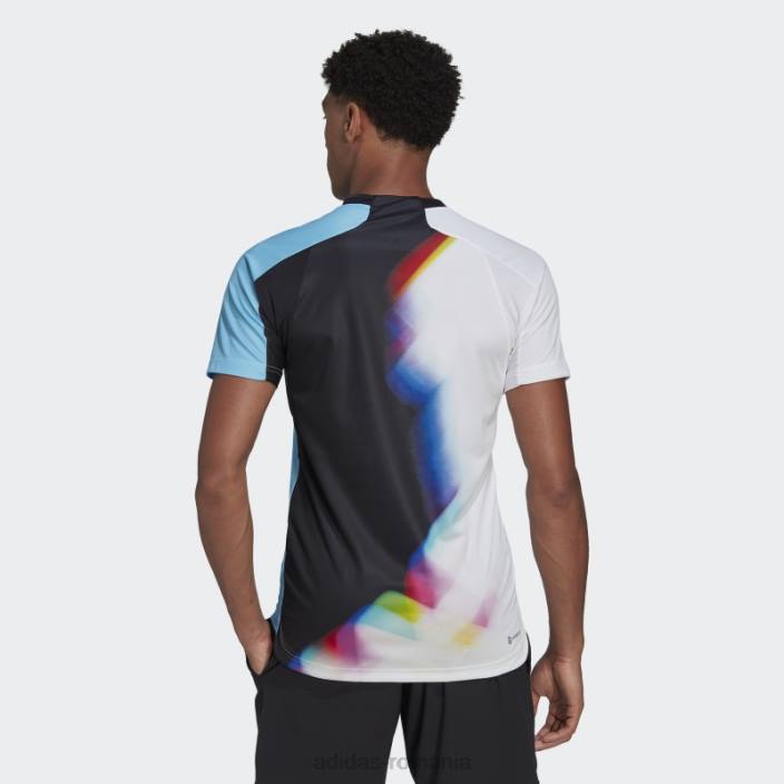 Adidas tricou tenis wc alb bărbați alb/cian 2JBN20198