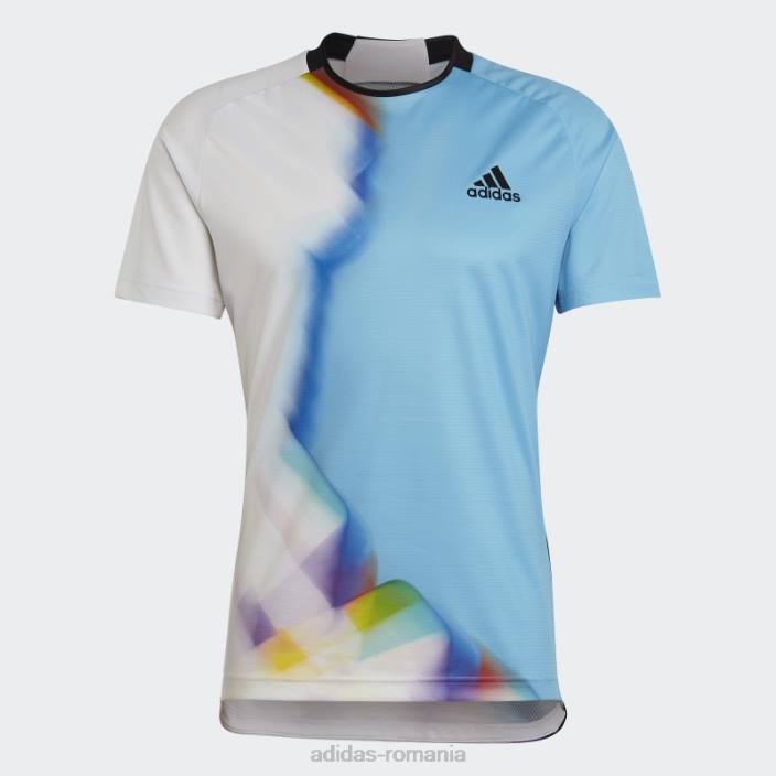 Adidas tricou tenis wc alb bărbați alb/cian 2JBN20198