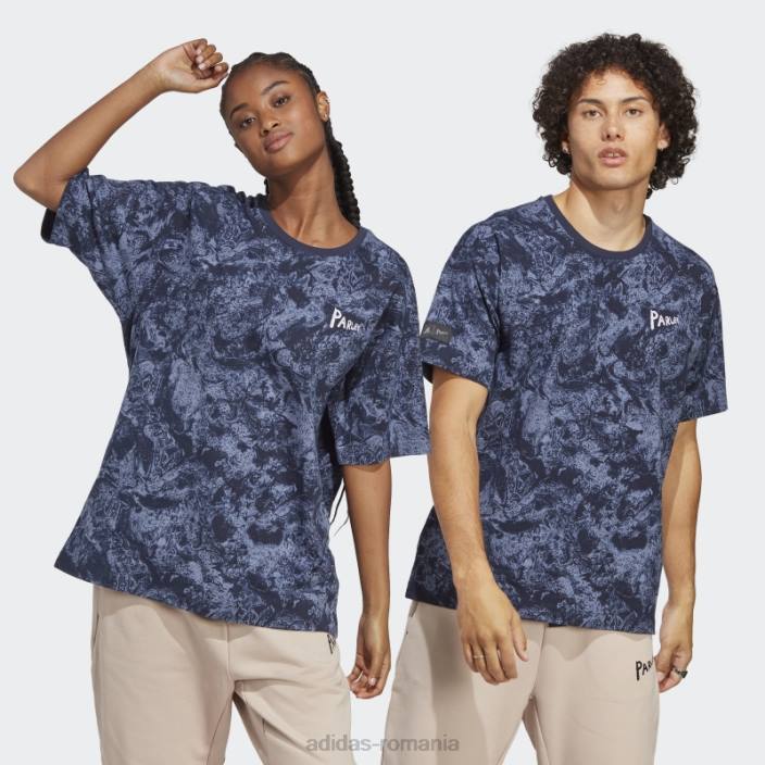 Adidas tricou violet argintiu x parley (neutru de gen) bărbați violet argintiu/cerneală 2JBN20535
