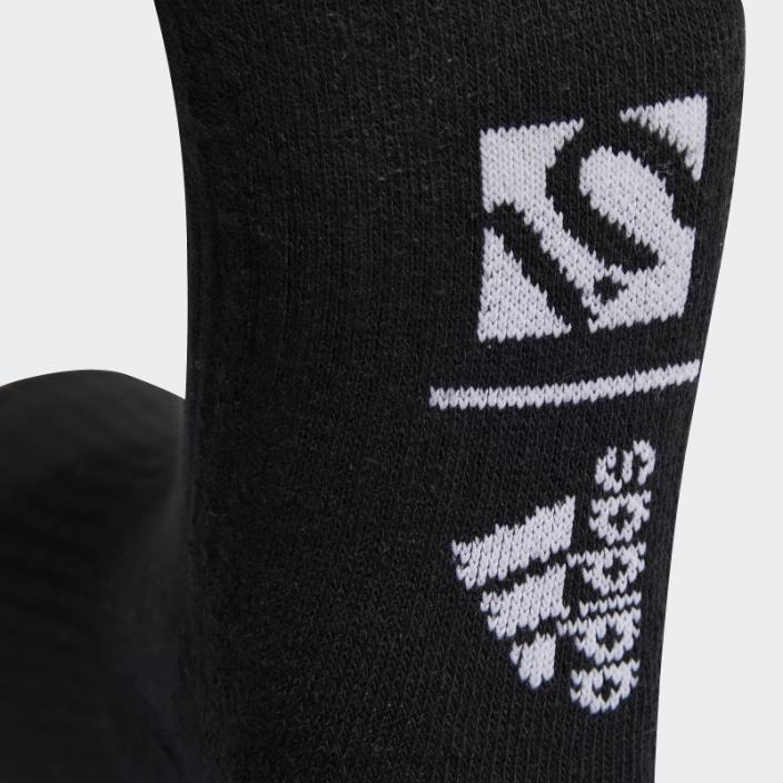 Adidas cinci zece șosete de echipaj cu perne de ciclism 3 perechi negre unisex negru/gri mediu/măsliniu 2JBN7699