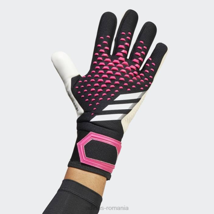 Adidas mănuși de competiție predator negru adidas unisex negru/alb/roz 2JBN21588