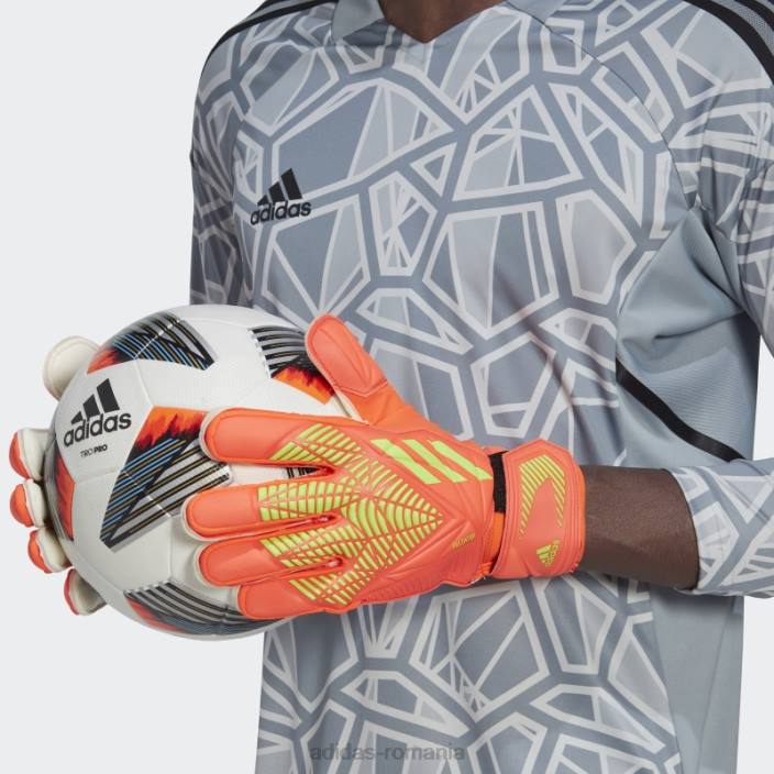 Adidas predator edge mănuși de meci roșii unisex rosu verde 2JBN21590