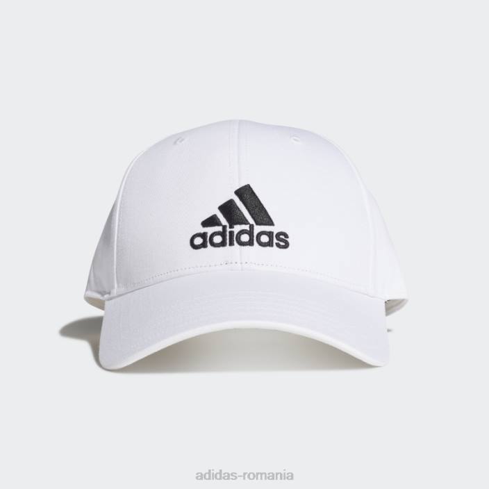 Adidas șapcă de baseball din bumbac albă unisex alb negru 2JBN1784
