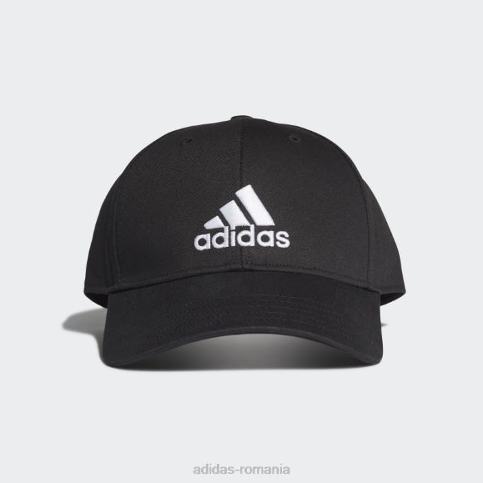 Adidas șapcă de baseball neagră din bumbac unisex alb negru 2JBN1901