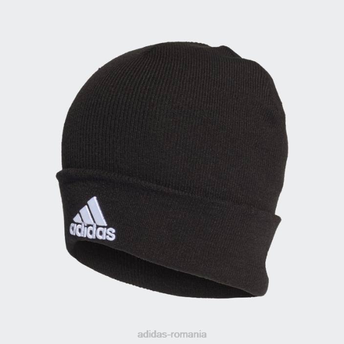 Adidas beanie cu logo negru unisex alb negru 2JBN1783