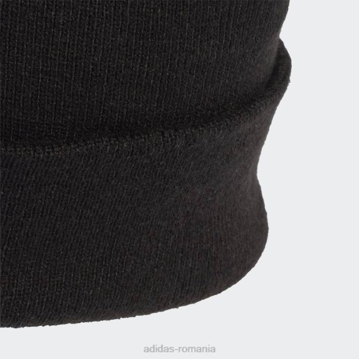 Adidas beanie cu logo negru unisex alb negru 2JBN1783