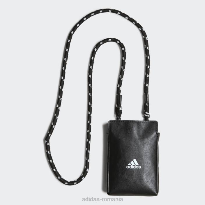 Adidas geantă neagră pentru telefon minuscul unisex alb negru 2JBN1859
