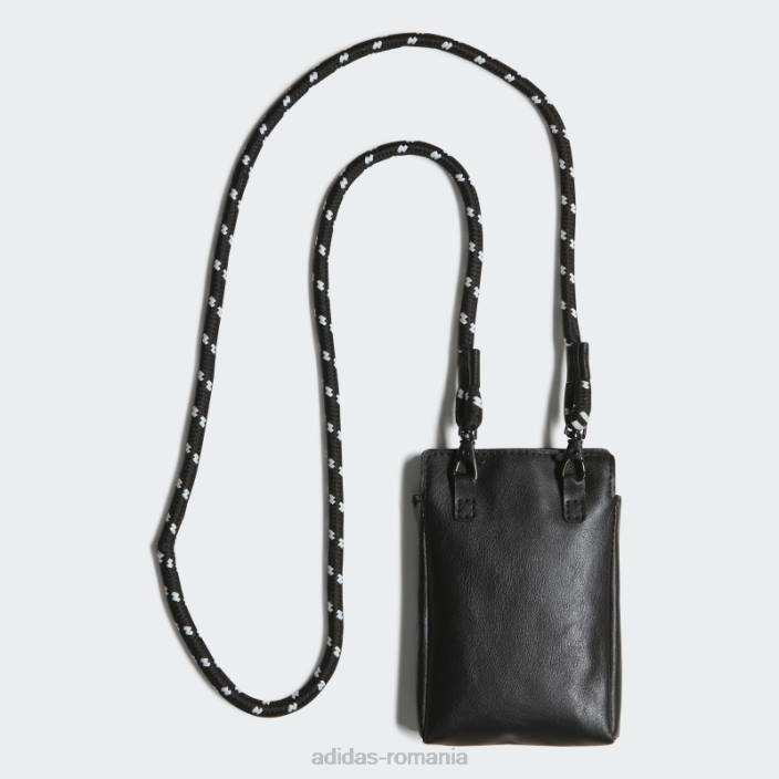 Adidas geantă neagră pentru telefon minuscul unisex alb negru 2JBN1859