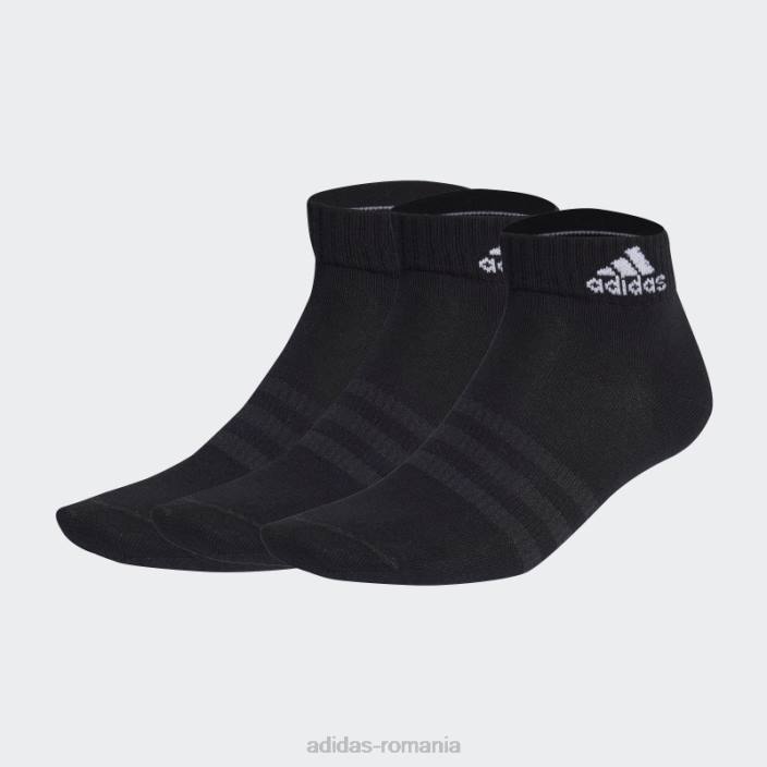 Adidas șosete negre subțiri și ușoare 3 perechi unisex alb negru 2JBN1738