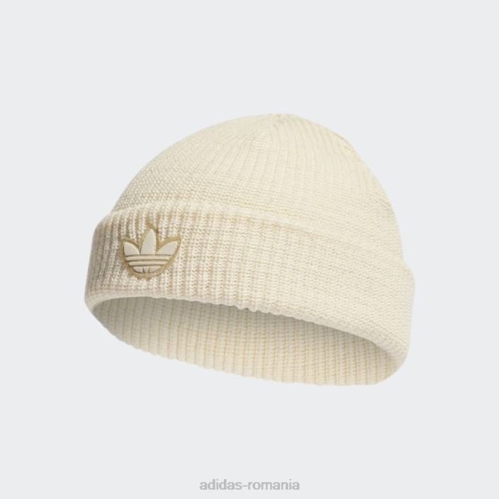 Adidas adicolor contempo beanie scurtă albă unisex alb 2JBN15607