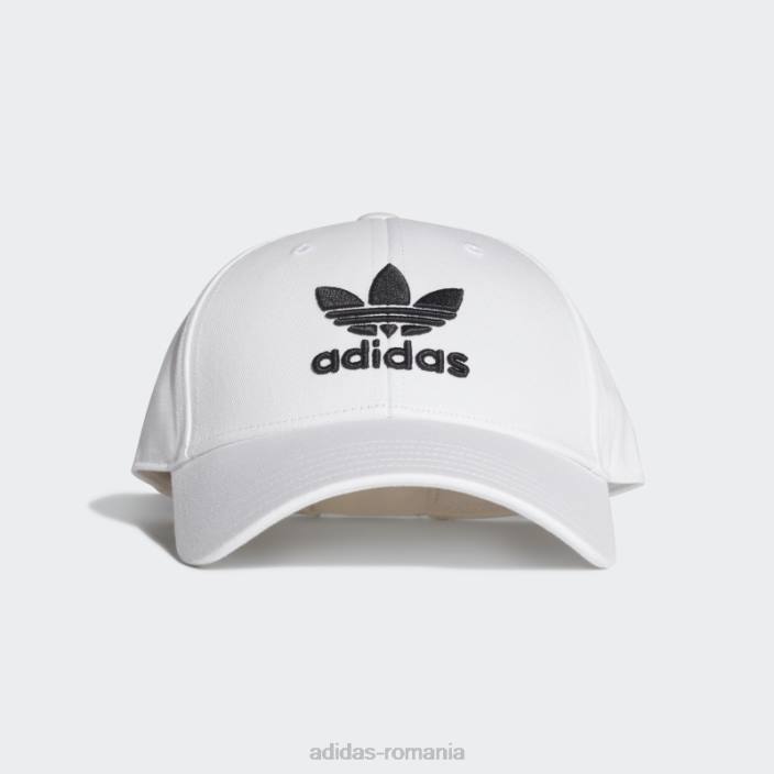 Adidas șapcă de baseball trefoil albă unisex alb negru 2JBN7385