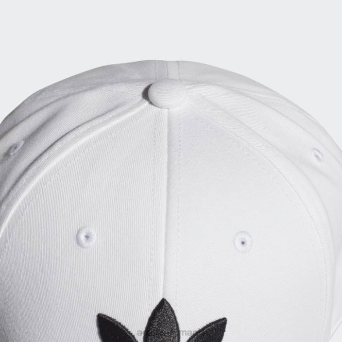 Adidas șapcă de baseball trefoil albă unisex alb negru 2JBN7385