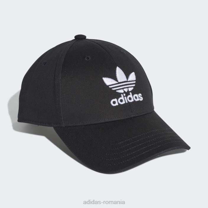 Adidas șapcă de baseball trefoil neagră unisex alb negru 2JBN8062