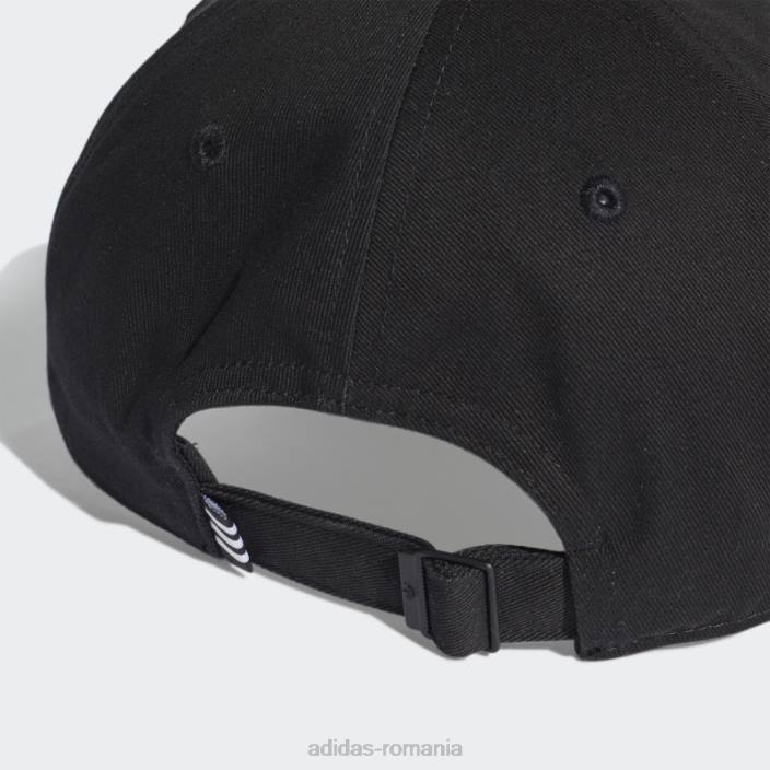 Adidas șapcă de baseball trefoil neagră unisex alb negru 2JBN8062