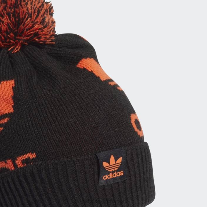 Adidas beanie negru adicolor archive bobble unisex negru/portocaliu 2JBN7709