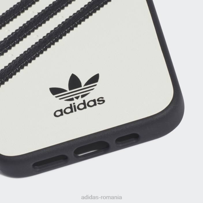 Adidas carcasa alba sau mulata pu pentru iphone 13/13 pro fashion unisex alb negru 2JBN7801