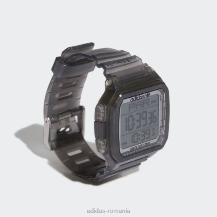 Adidas ceas digital one gmt r transparent unisex transparent/gri mediu 2JBN7375