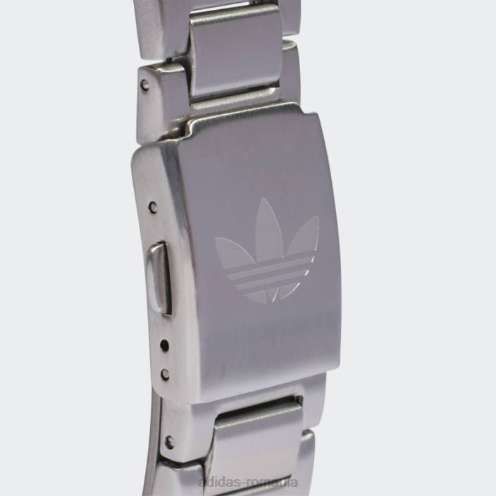 Adidas cod trei sst ceas argintiu unisex argintiu/verde mineral 2JBN7921