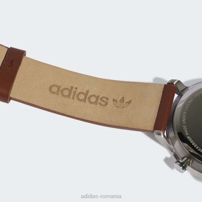 Adidas code one chrono l ceas maro unisex argintiu/maro 2JBN7872