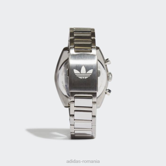 Adidas editie argintie one chrono sst ceas unisex argintiu/negru 2JBN7906