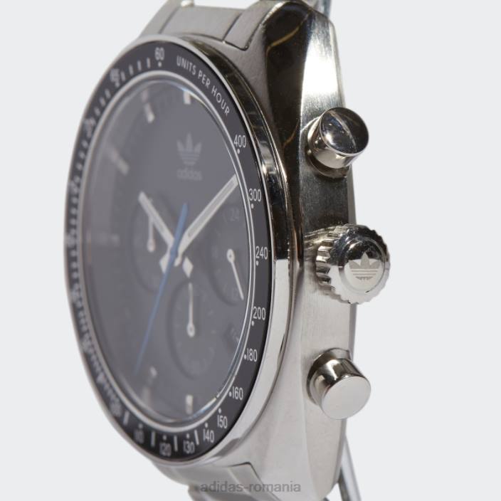 Adidas editie argintie one chrono sst ceas unisex argintiu/negru 2JBN7906