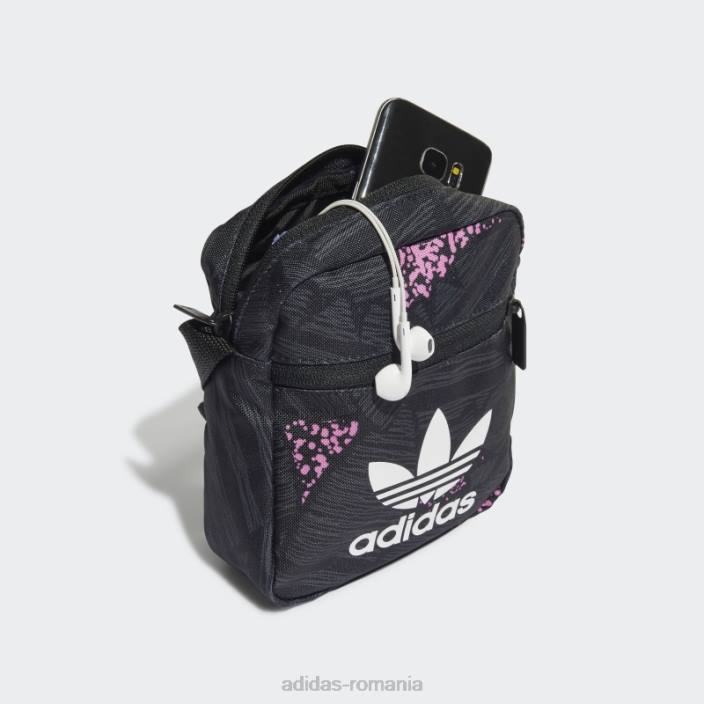 Adidas geantă neagră de festival rekive unisex negru/carbon/roz 2JBN15605