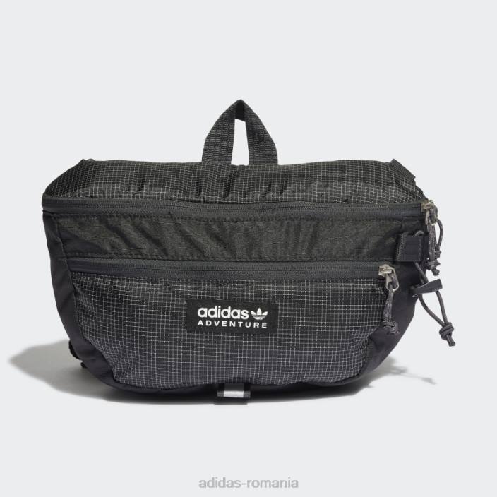 Adidas geanta de talie neagra de aventura mare fierbinte unisex negru 2JBN8215