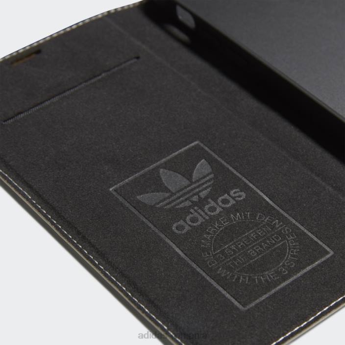 Adidas husa alba sau brosura pu pentru iphone 12 / 12 pro fierbinte unisex alb negru 2JBN7889