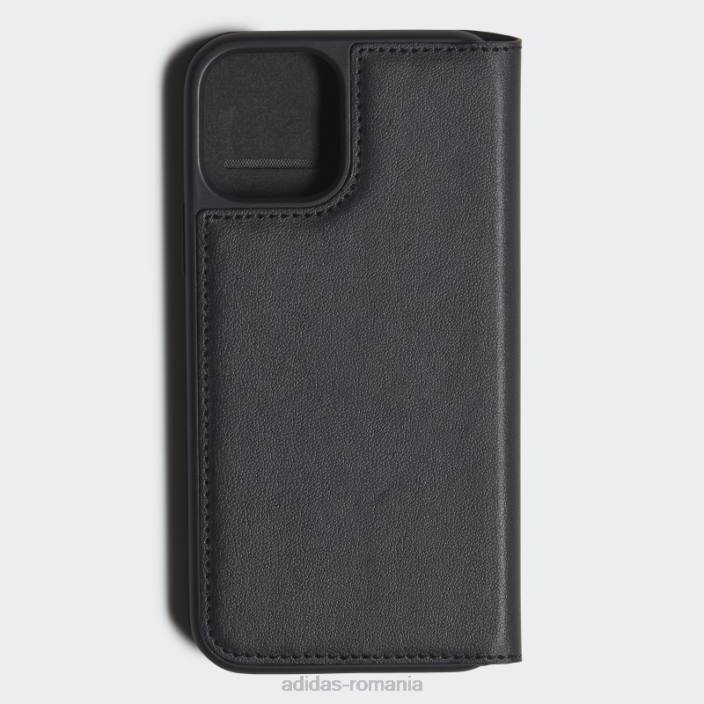 Adidas husa neagra fashion sau booklet basic pentru iphone 12 / 12 pro unisex alb negru 2JBN8174