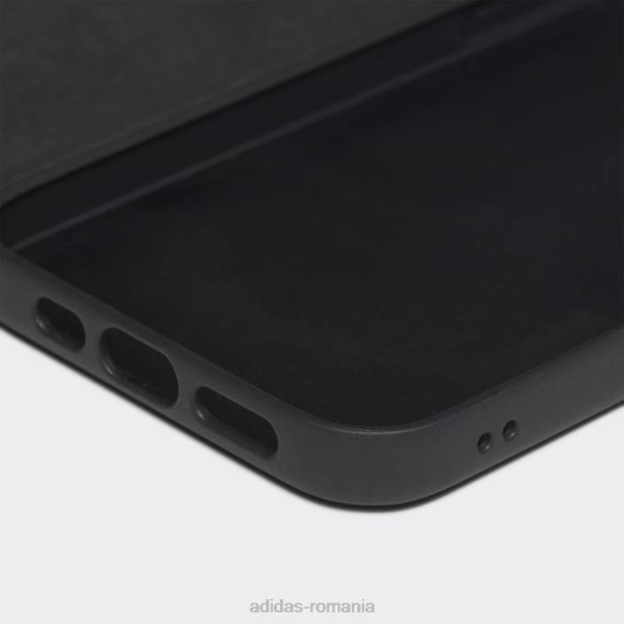 Adidas husa neagra fashion sau booklet basic pentru iphone 12 / 12 pro unisex alb negru 2JBN8174
