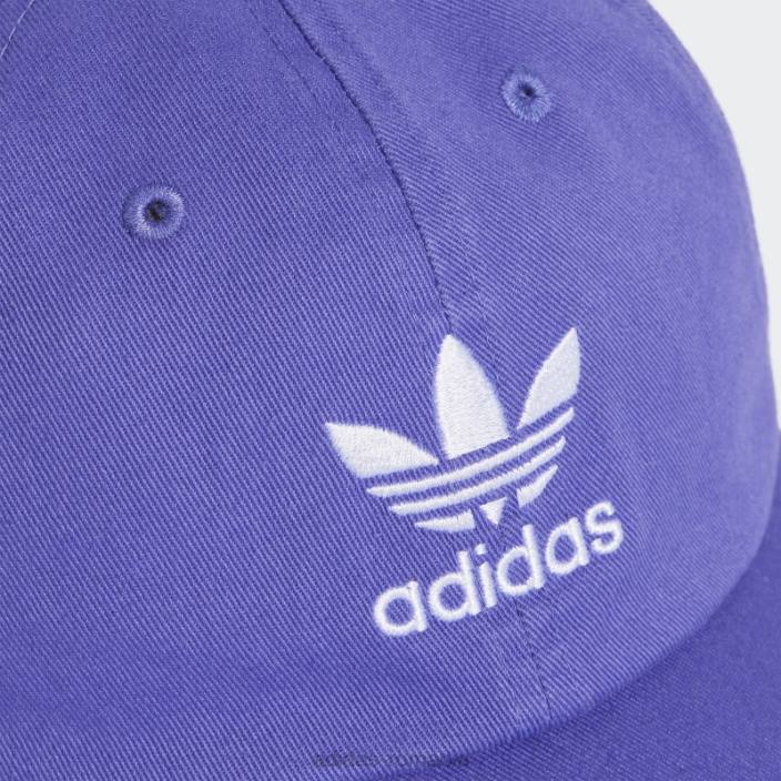 Adidas lila adicolor classics trefoil șapcă de baseball spălată cu pietre unisex liliac 2JBN15598