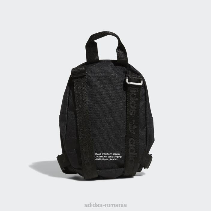 Adidas mini rucsac trefoil negru 2.0 unisex alb negru 2JBN8105