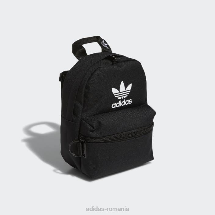Adidas mini rucsac trefoil negru 2.0 unisex alb negru 2JBN8105
