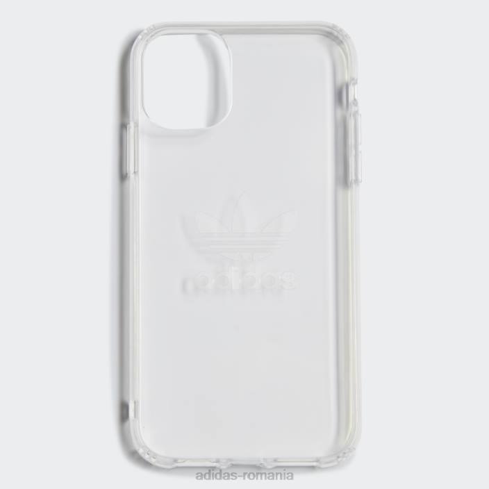 Adidas mod argintiu sau husă de protecție transparentă logo mare pentru iPhone 11 unisex argint 2JBN7972