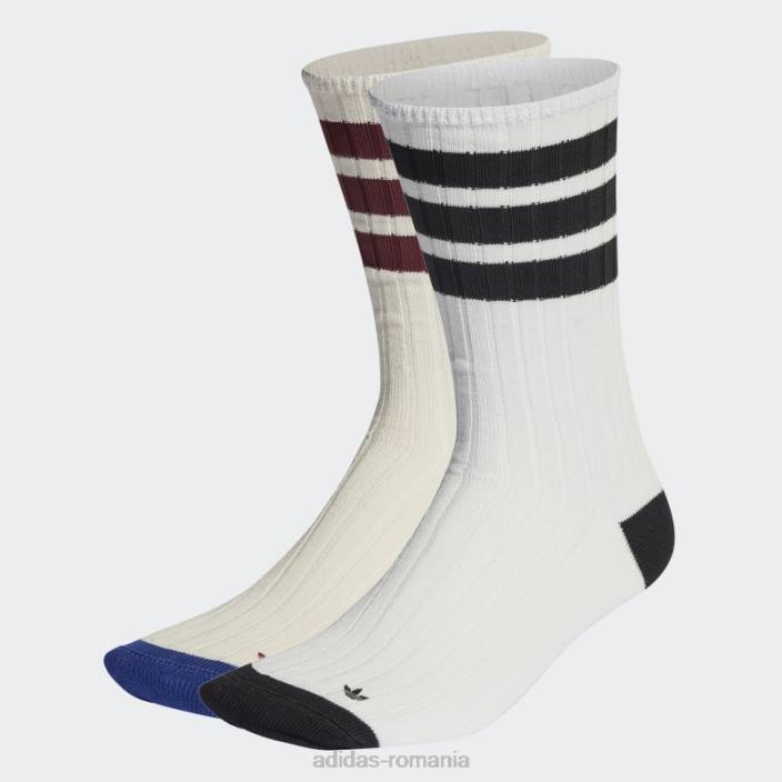 Adidas șosete albi premium mid crew 2 perechi unisex alb 2JBN7708