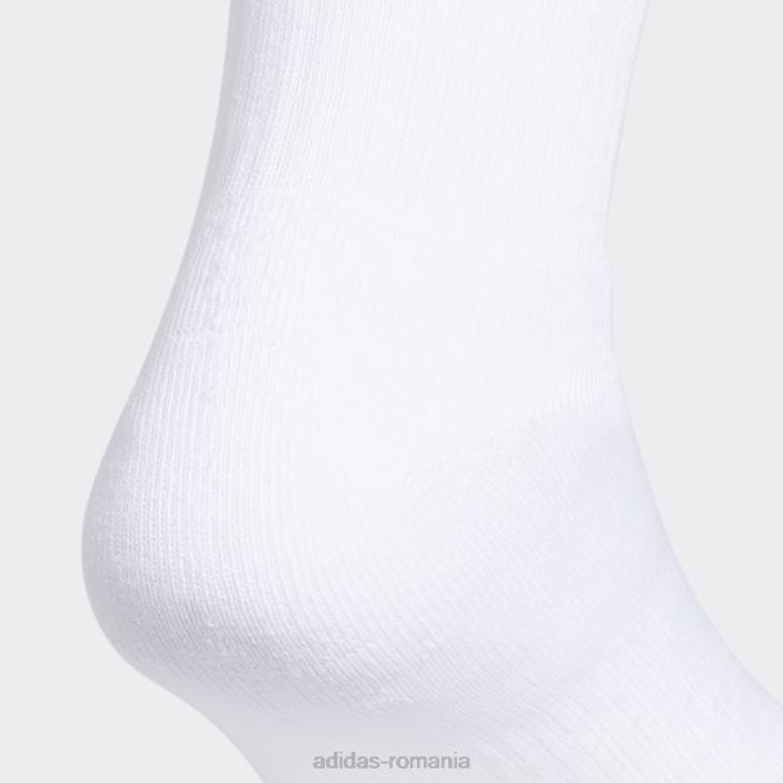 Adidas șosete albi trefoil crew 6 perechi unisex alb 2JBN8086