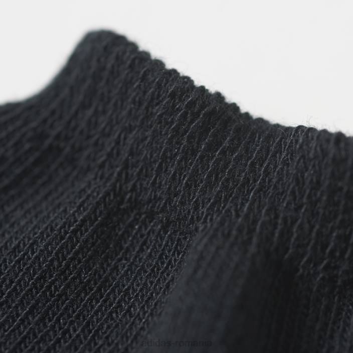 Adidas șosete cu căptușeală trefoil - 3 perechi negre unisex alb negru 2JBN1724