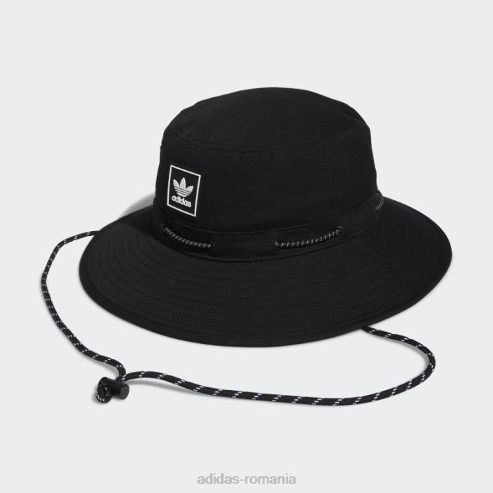 Adidas pălărie boonie neagră unisex alb negru 2JBN7592
