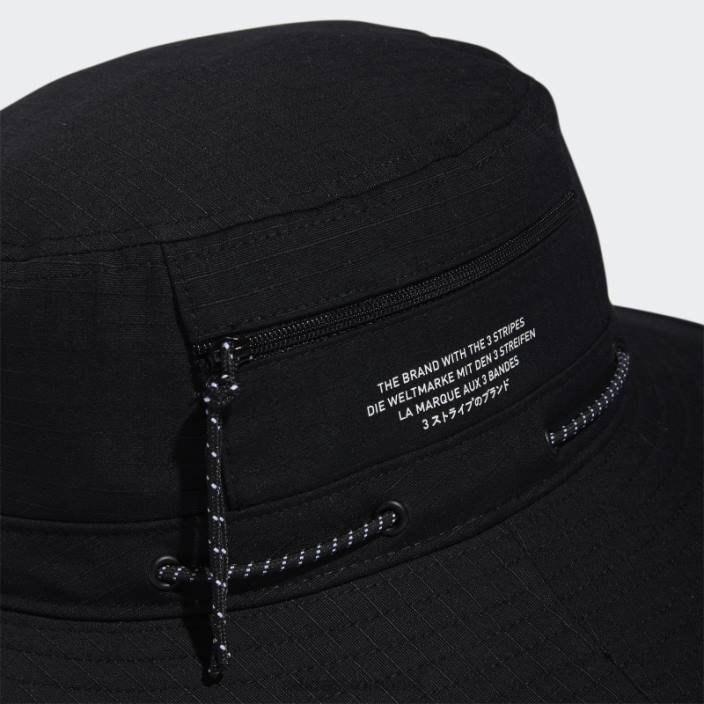 Adidas pălărie boonie neagră unisex alb negru 2JBN7592
