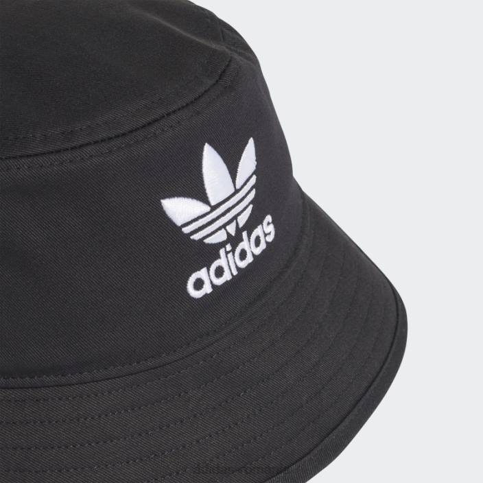 Adidas pălărie cu găleată trefoil adicolor negru adidas unisex alb negru 2JBN1884