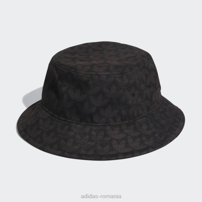 Adidas pălărie neagră cu imprimeu monogramă unisex negru 2JBN1886