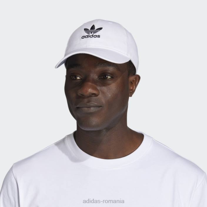 Adidas pălărie neagră relaxată cu bretele unisex alb negru 2JBN8063