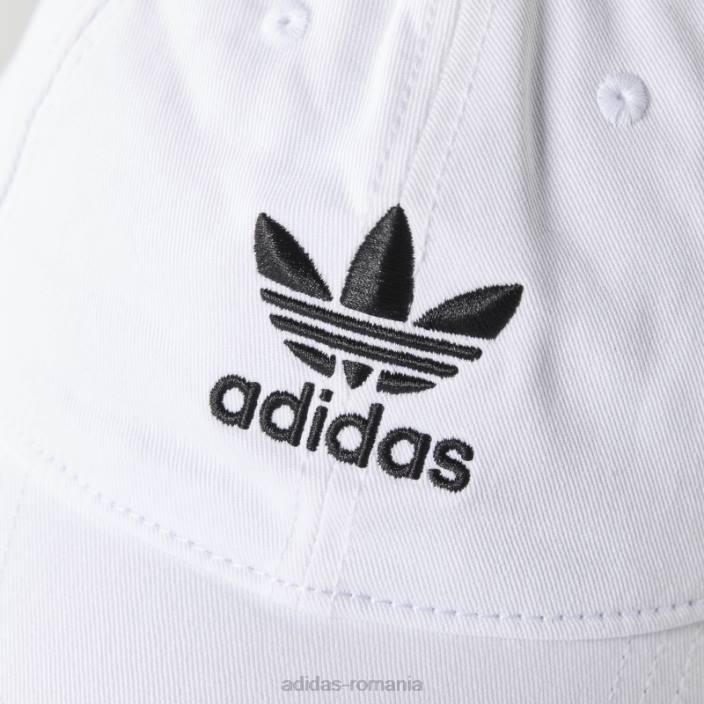 Adidas pălărie neagră relaxată cu bretele unisex alb negru 2JBN8063
