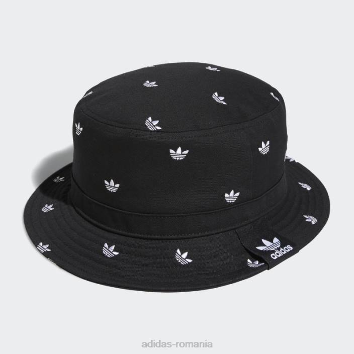 Adidas pălărie neagră tip trefoil cu imprimeu unisex negru 2JBN8164